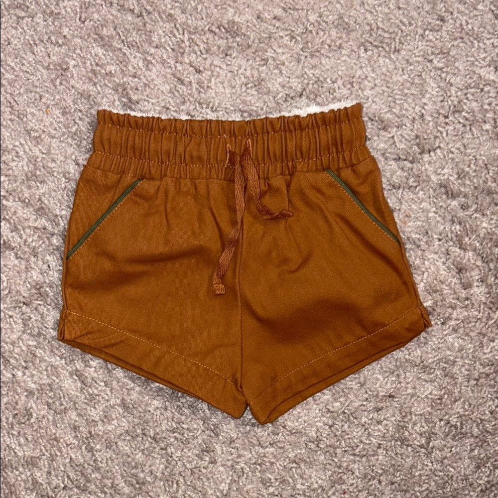 Cadets Classic Cotton Shorts in Brown SZ 6/12 Months NWOT